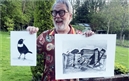 Vic Reeves auctions artwork in aid of ring ouzels in the Peak District
