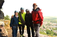 MPs scale Helsby cliff to promote benefits of outdoor recreation 